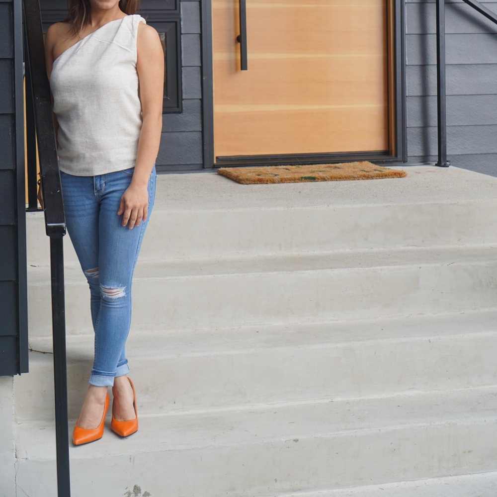 4th and Reckless - one shoulder top